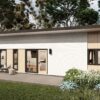 Friday May 21 at 9 am: Join HEART and other local experts for a panel discussion on ADUs in San Mateo County Small White Accessory Dwelling Unit with green yard and bushes