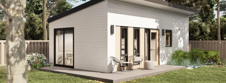 HEART publishes free construction plans for building small backyard homes New Rendering - studio