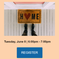 A placement reads HOME with a heart in place of the letter O and two black shows stand at the end.